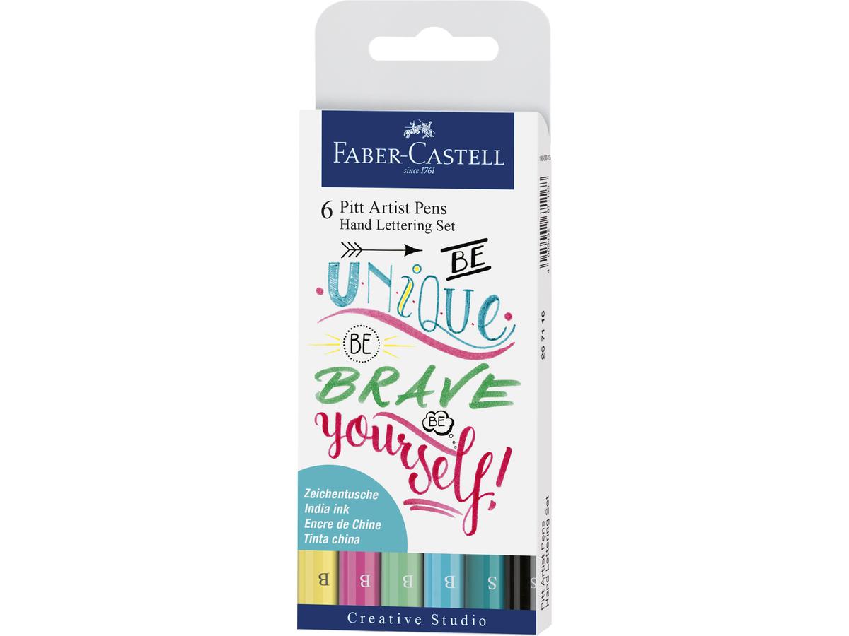 FABER-CASTELL PITT ARTIST PEN HANDLETTERING 6-TEIL.I 1