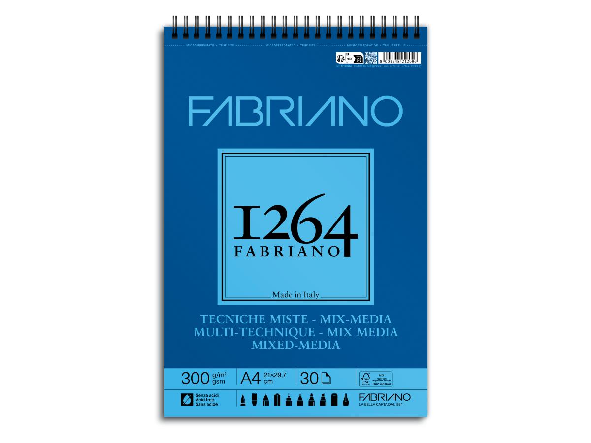 FABRIANO 1264 MIXEDMEDIA A4 300GR BLOCK
 1