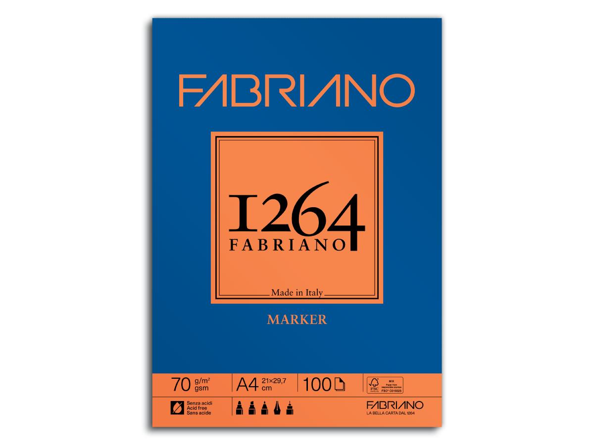 FABRIANO 1264 MARKERPAPIER A4 70GR BLOCK 1