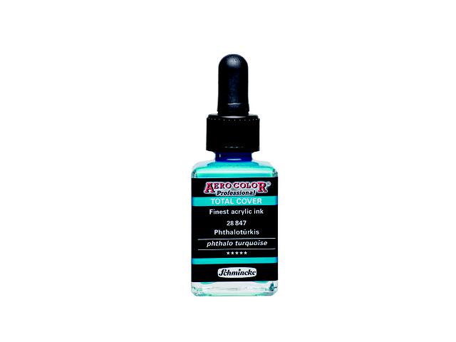 AEROCOLOR AIRBRUSH TOTAL COVER 28ML PHTHALO TURQUOISE 1