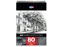 ZIELER JUMBO SKETCH PAD A5 80VEL RINGBAND 140GRAM