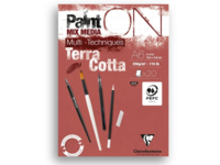 CLAIREFONTAINE PAINT-ON TERRACOTTA BLOCK A6 250GRAMM 20 BLATT