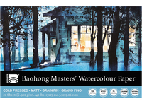 BAOHONG AQUARELLPAPIER 15X23CM 300GR MATT 20BLATT