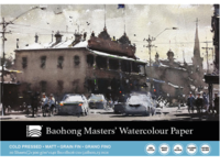 BAOHONG AQUARELLPAPIER 18X26CM 300GR MATT 20BLATT