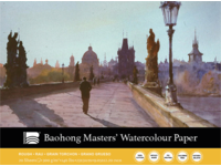 BAOHONG AQUARELLPAPIER 23X31CM 300GR RAU 20BLATT