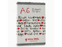 GREY RAG PAPER HANDGESCHÖPFT A6 150G MEDIUM  20 BLATT  LIGHT GREY