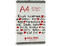 GREY RAG PAPER HANDGESCHÖPFT A4 150G MEDIUM 20 BLATT LIGHT GREY