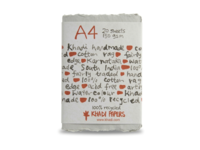 KHADI INDIA HADERNPAPIER A4 150G/M² MEDIUM 20 BLATT HELL GRAU