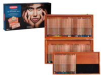 DERWENT LIGHTFAST FARBSTIFTE SET IM HOLZKASTEN 100X