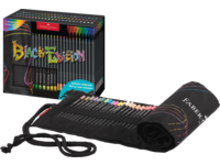 FABER-CASTELL BLACK EDITION BUNTSTIFTE SET ROLLETUI 72X