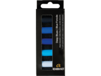 REMBRANDT SOFTPASTEL SET DEEP BLUES HALBE KREIDEN 5X
