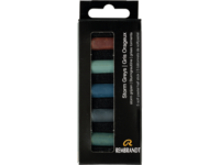 REMBRANDT SOFTPASTEL SET STORM GREYS HALBE KREIDEN 5X