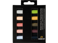 REMBRANDT SOFTPASTEL SET MUTED COLOURS HALBE KREIDEN 10X