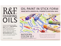 R&F DRAWING OIL STICK 12ML MODERN COLOR SET 6X