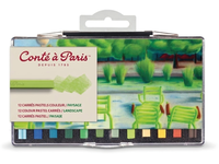 CONTÉ À PARIS CARRÉS PASTELLKREIDEN SET LANDSCHAFT 12X