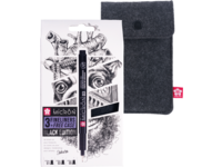 SAKURA PIGMA MICRON BLACK EDITION SET 3X FINELINER + ETUI
