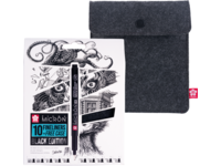 SAKURA PIGMA MICRON BLACK EDITION SET 10X FINELINER + ETUI