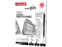 UNI PIN FINELINERS SET LETTERING 9X