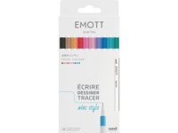 UNI-BALL EMOTT FINELINERSET PASTEL COLORS 10X