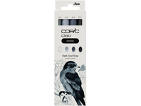 COPIC CIAO MARKERSET DARK COOL GREY SHADE 3+1 MULTILINER