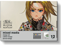 WINSOR & NEWTON PROMARKER  GRAPHIC ART MANGA SET 12 TEILIG