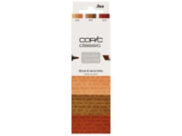 COPIC CLASSIC MARKER SET DESIGNER COLLECTION BRICK & TERRA TINTS 3X
