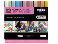 ZIELER PAINT MARKER SET 1,5MM SPITZE PASTELL 12 STÜCK