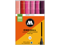 MOLOTOW ONE4ALL MARKERSET 227HS 4MM PINK 6X