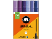 MOLOTOW ONE4ALL MARKERSET 227HS 4MM VIOLET 6X