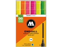 MOLOTOW ONE4ALL MARKERSET 227HS 4MM NEON 6X