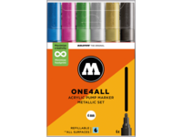 MOLOTOW ONE4ALL MARKERSET 227HS 4MM METALLIC 6X