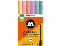 MOLOTOW ONE4ALL MARKERSET 127HS 2MM PASTEL CLASSIC 6X