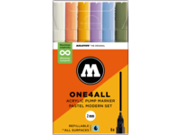 MOLOTOW ONE4ALL MARKERSET 127HS 2MM PASTEL MODERN 6STUKS