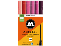 MOLOTOW ONE4ALL MARKERSET 127HS 2MM PINK 6X