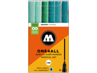 MOLOTOW ONE4ALL MARKERSET 127HS 2MM TROPICAL 6X