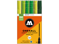 MOLOTOW ONE4ALL MARKERSET 127HS 2MM GREEN 6X