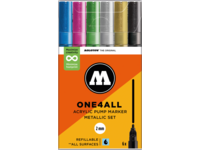 MOLOTOW ONE4ALL MARKERSET 127HS 2MM METALLIC 6X