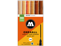 MOLOTOW ONE4ALL MARKERSET 127HS 2MM WOOD 6X