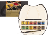 REMBRANDT AQUARELLFARBEN SET 12X 1/2 NAPF + PINSEL