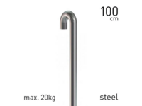 ARTI TEQ STANGE MIT U-TOP 3MM 100CM STAHL
