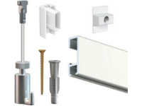 ARTI TEQ ALL-IN-ONE KIT 2MTR CLICK RAIL MIT RAL 9010 + TWISTER 2MM PERLON + HAKEN 15KG