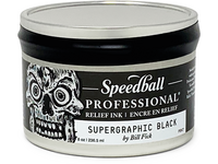 SPEEDBALL PROFESSIONAL RELIEF INK  236ML SERIE 1 SUPERGRAPHIC BLACK