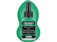 SCHMINCKE AERO COLOR ACRYLIC INK TOTAL COVER 28ML 28851 PHTHALO GREEN YELLOW SHADE