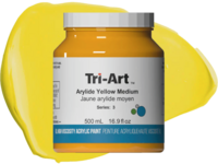 TRI-ART ACRYLFARBE 500ML S3 HANSAGELB MITTEL 302