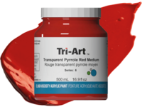TRI-ART ACRYLFARBE 500ML S6  PYRROLROT TRANSPARENT MEDIUM