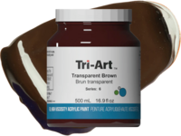 TRI-ART ACRYLFARBE 500ML S6 TRANSPARENT BRAUN