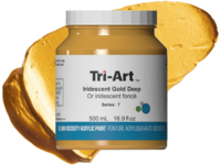 TRI-ART ACRYLFARBE 500ML S7 IRISIERENDES GOLD DUNKEL