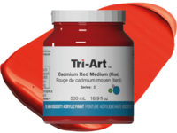 TRI-ART ACRYLFARBE 500ML S9 KADMIUMROT MITTEL