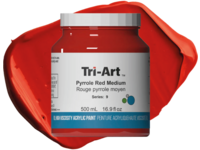 TRI-ART ACRYLFARBE 500ML S9 PYRROLROT MITTEL