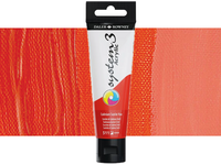 DALER ROWNEY SYSTEM 3 ACRYL 150ML 511 CADMIUM SCARLET HUE